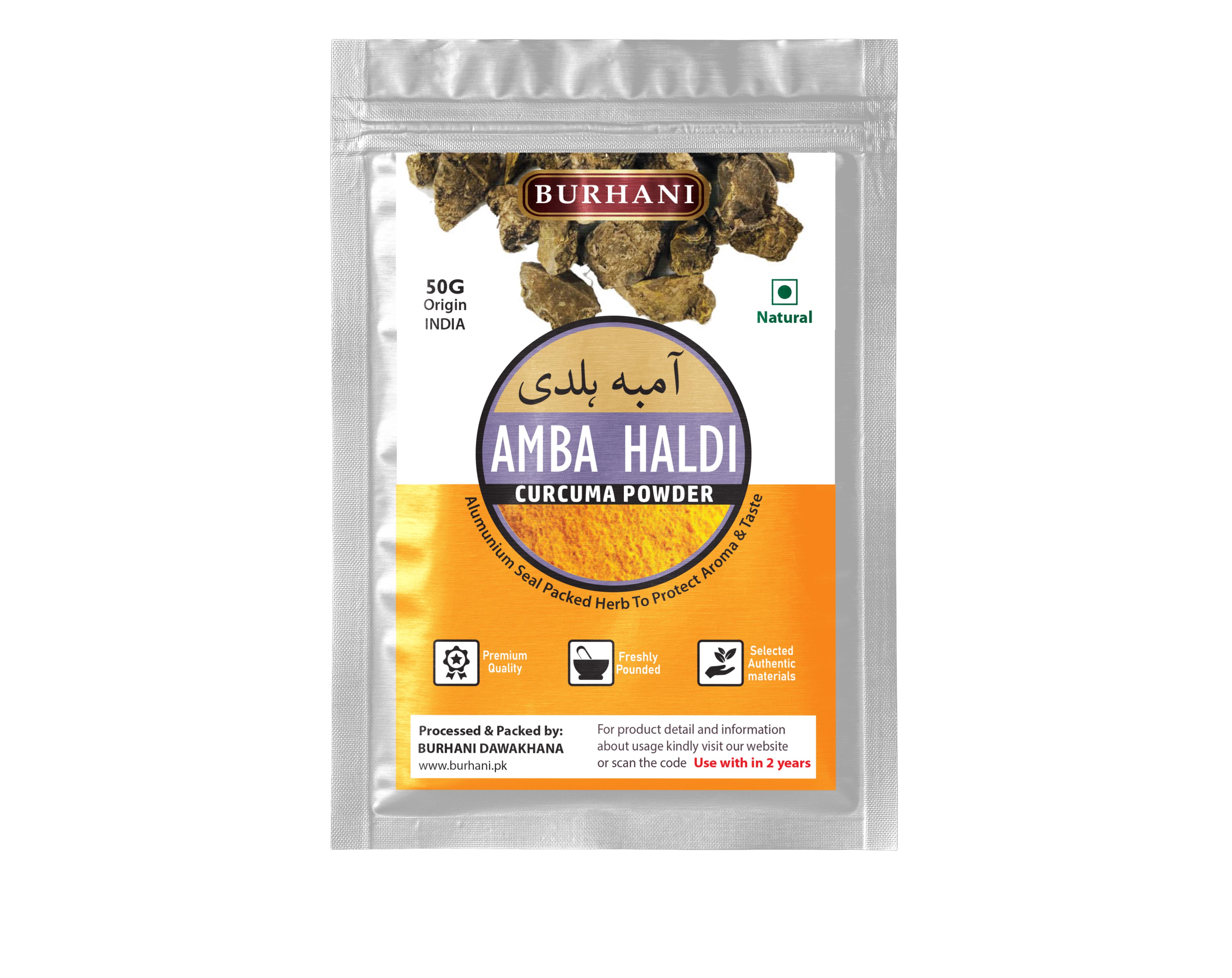 Curcuma Powder -Amba Haldi Grounded Pack 50gm