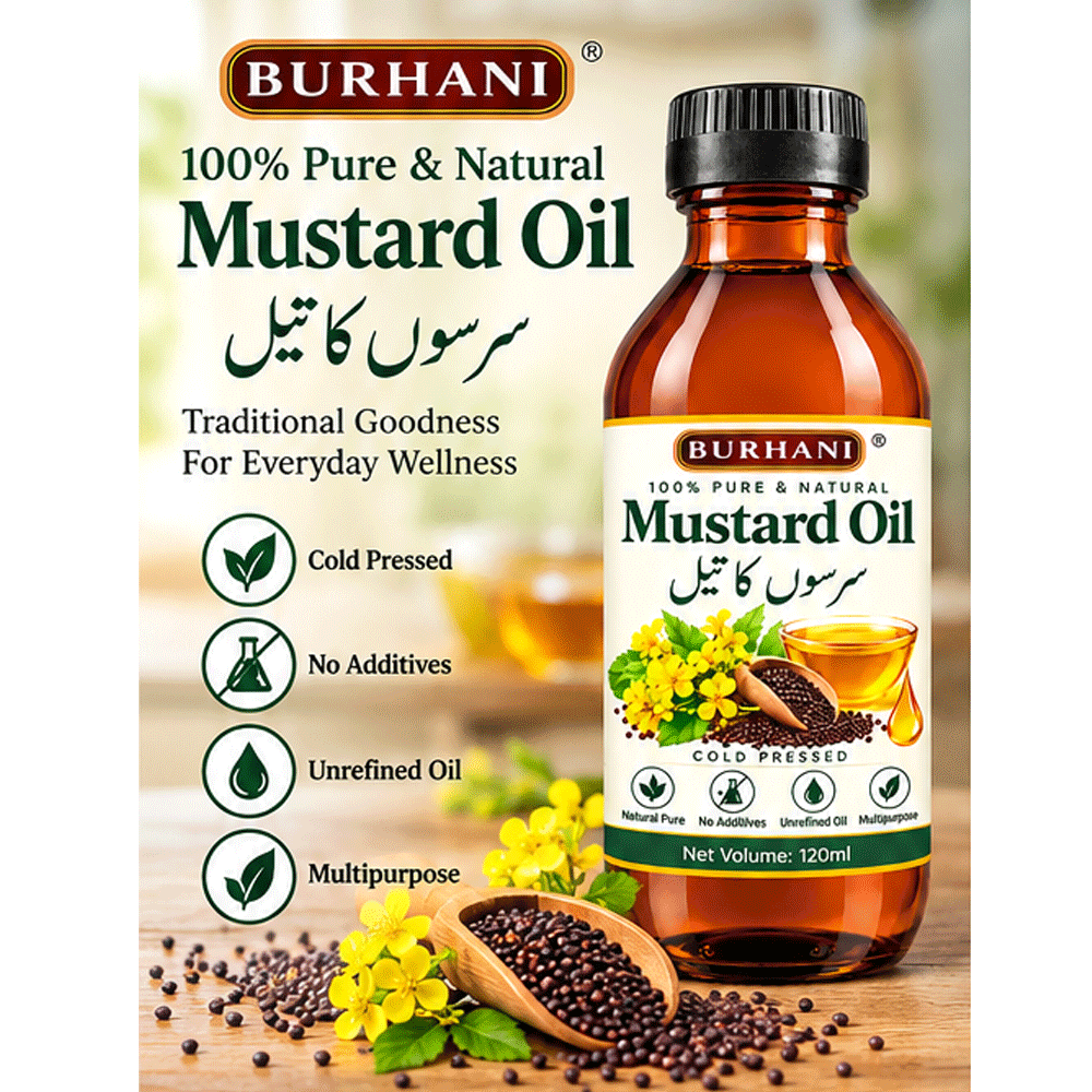 Mustard Oil 120ml-(روغن سرسوں)