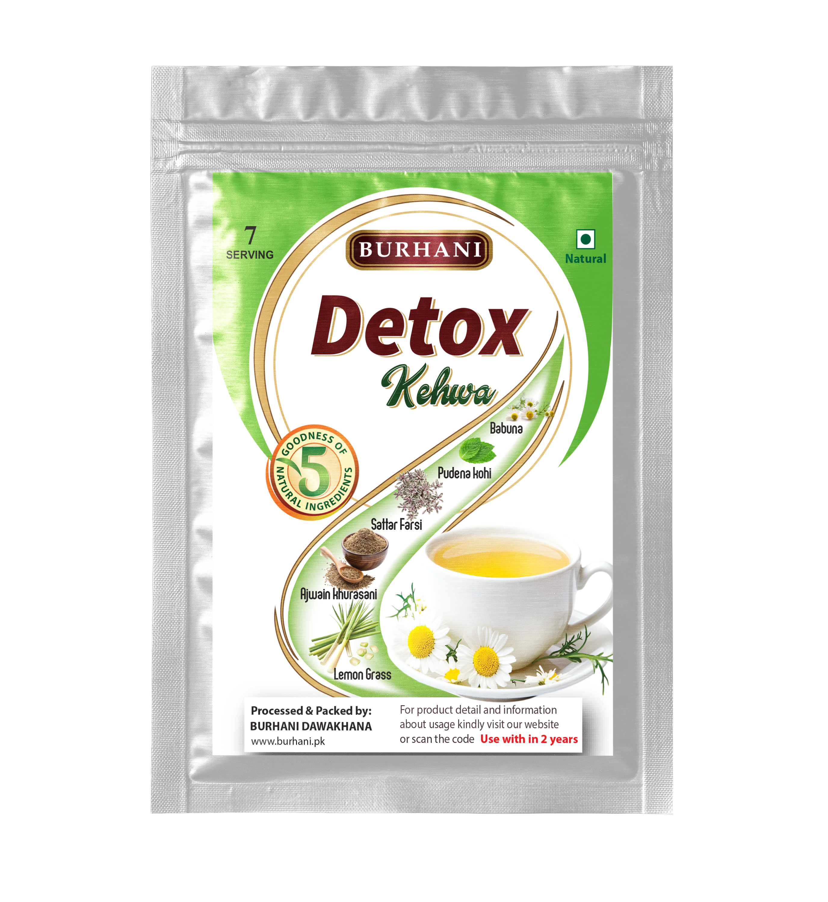 Detox Kehwa | Natural Sliming Tea | by Burhani |40gm (7 Serving )